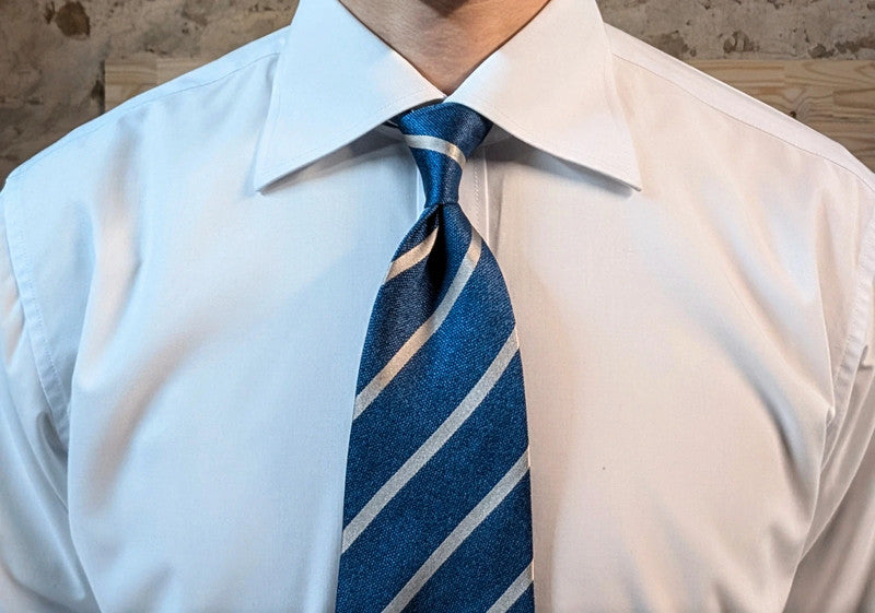Cotton shirt with 10cm Italian collar