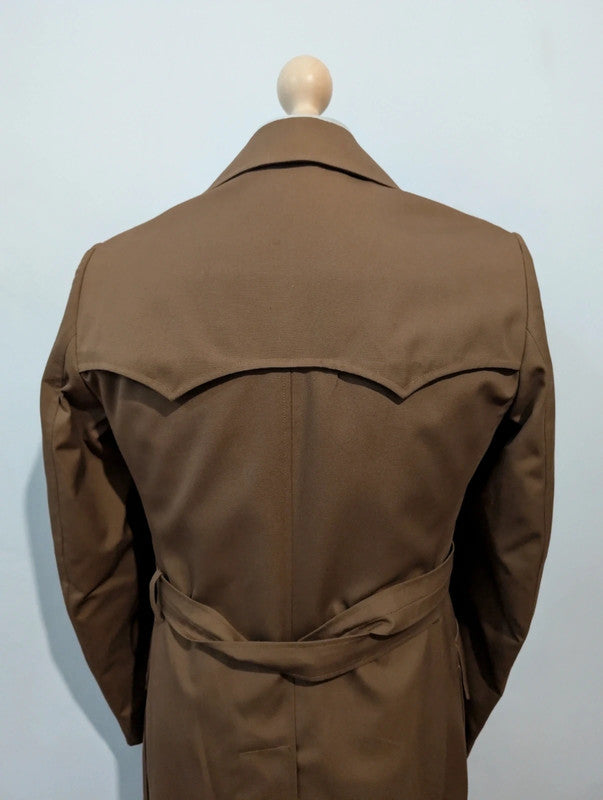 Fabuleux trench coat marron en laine