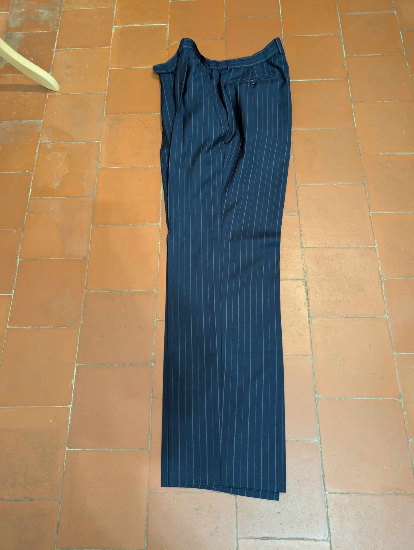 Suprême costume pinstripe en laine