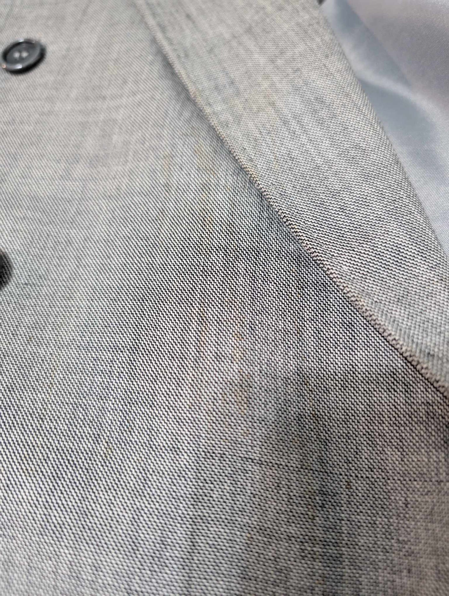 Magnifique costume croisé gris anthracite en laine