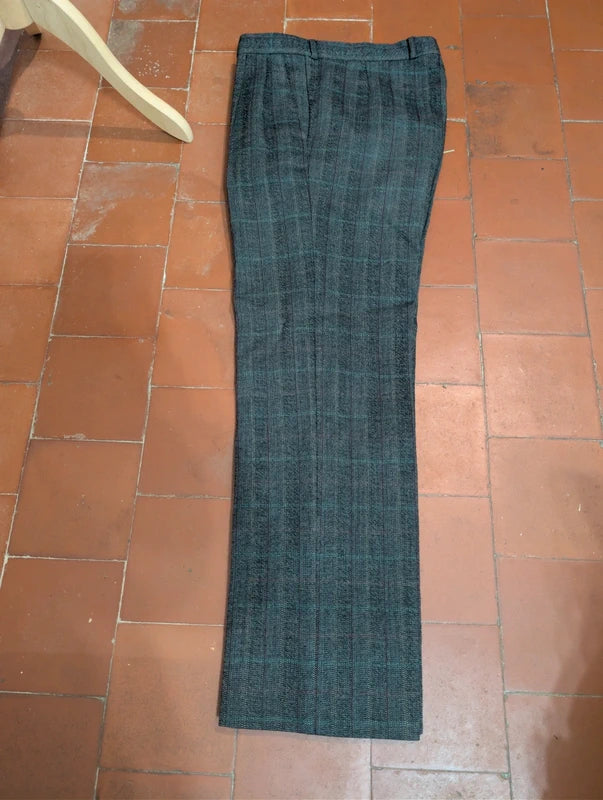 Ancien costume gris a carreaux en laine