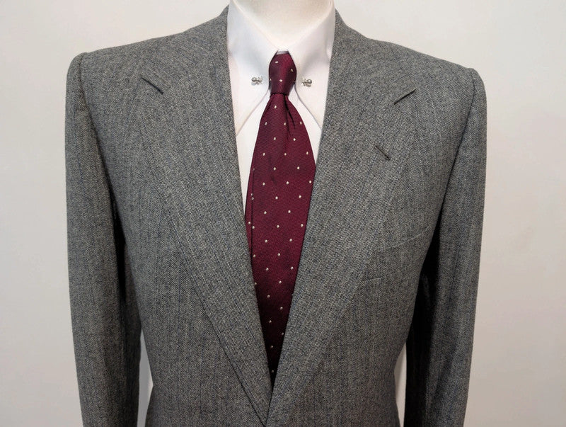 Fabuleux costume gris en tweed