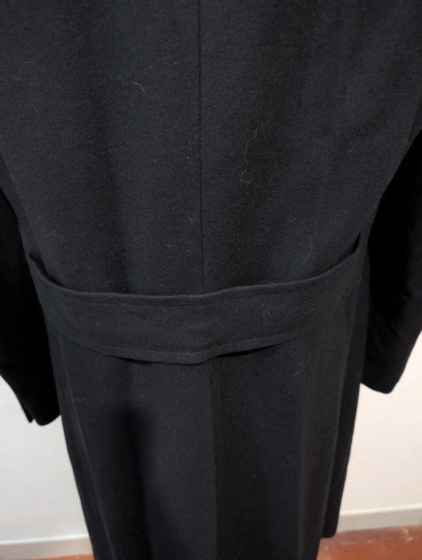 Fabuleux manteau croisé bleu marine en laine