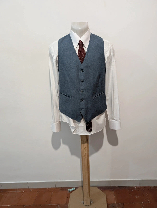 Mystérieux costume 3 piece en flanelle lourde