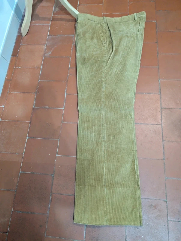 Génial costume 3 pièces marron en velours