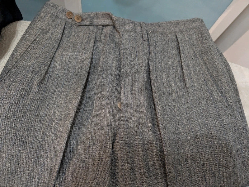 Fabuleux costume gris en tweed