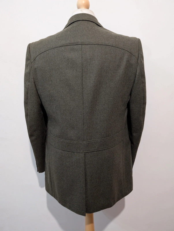 Impressionnante veste verte en flanelle lourde