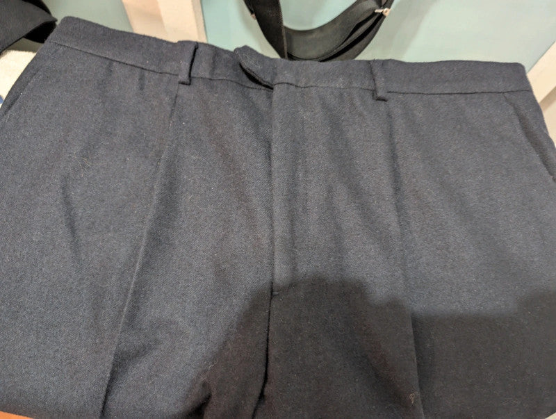 Chouet costume bleu marine en flanelle lourde