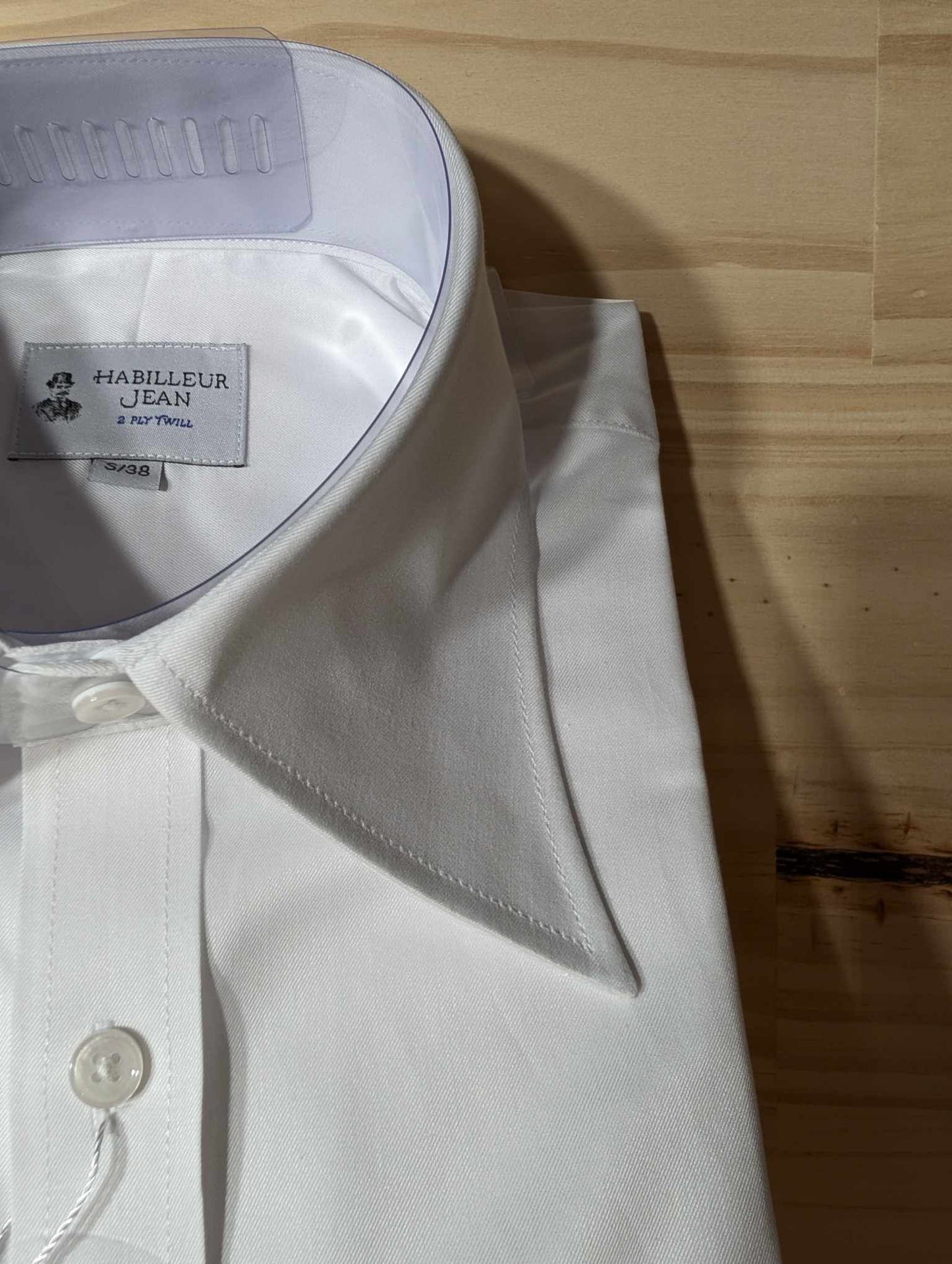 Chemise Blanche col français double retors