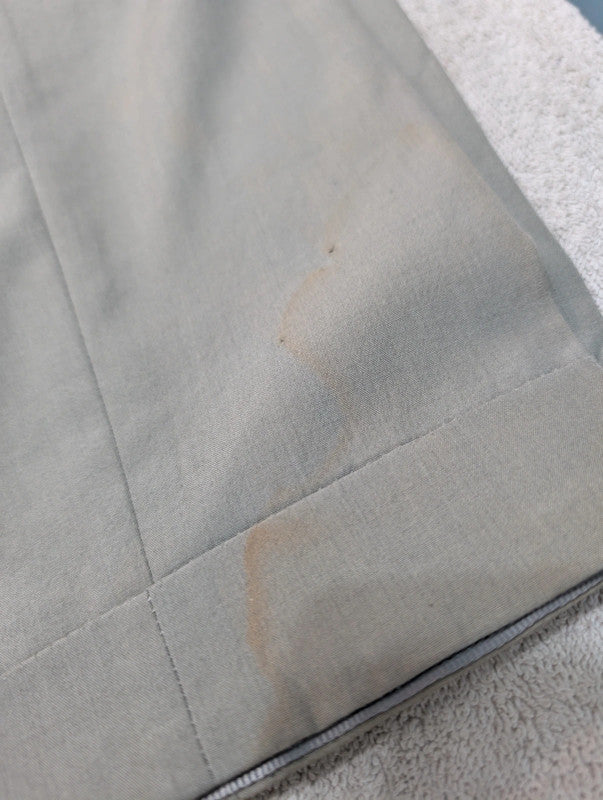 Costume croisé gris vert en laine