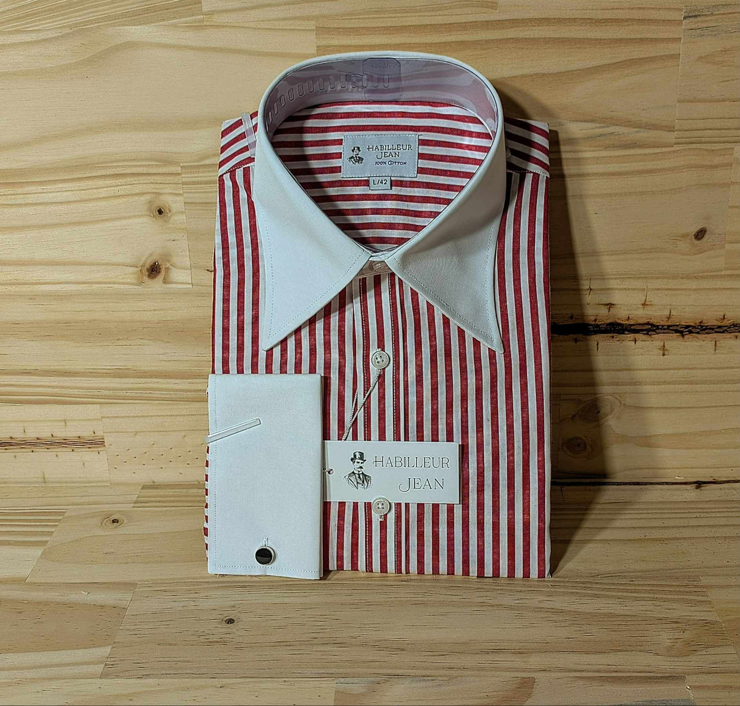 Chemise Winchester à rayures large Rouges