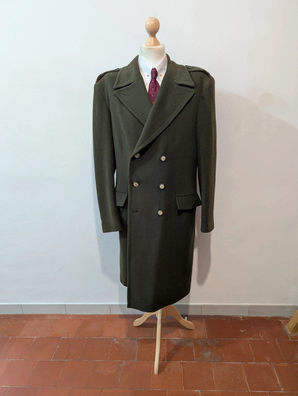 Merveilleux manteau vert en laine