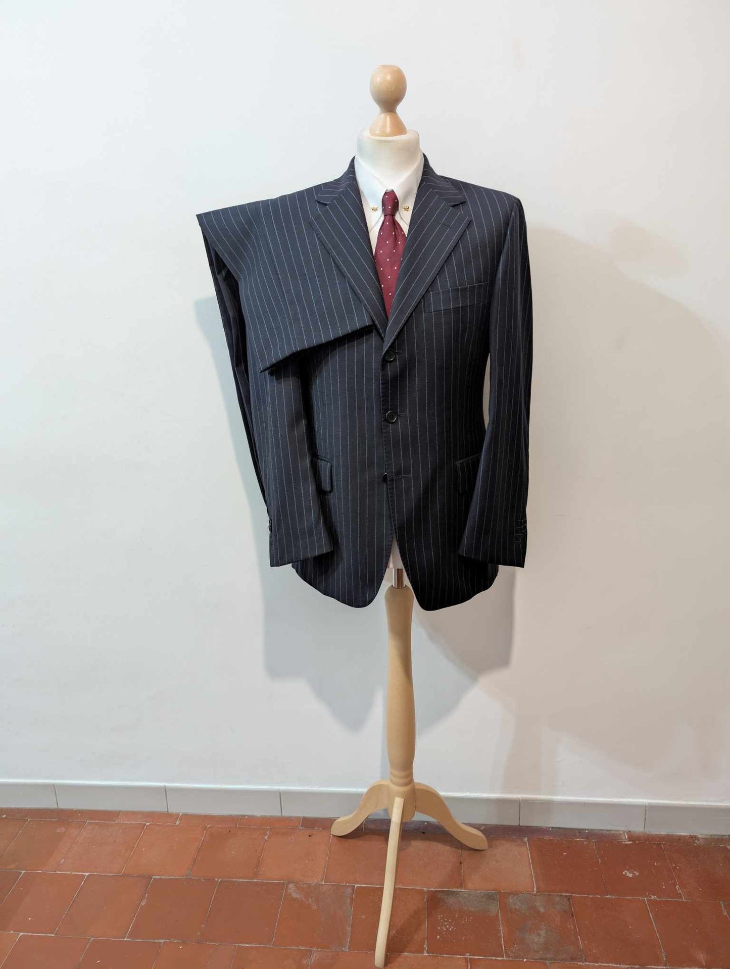 Formidable costume chalkstripe en laine