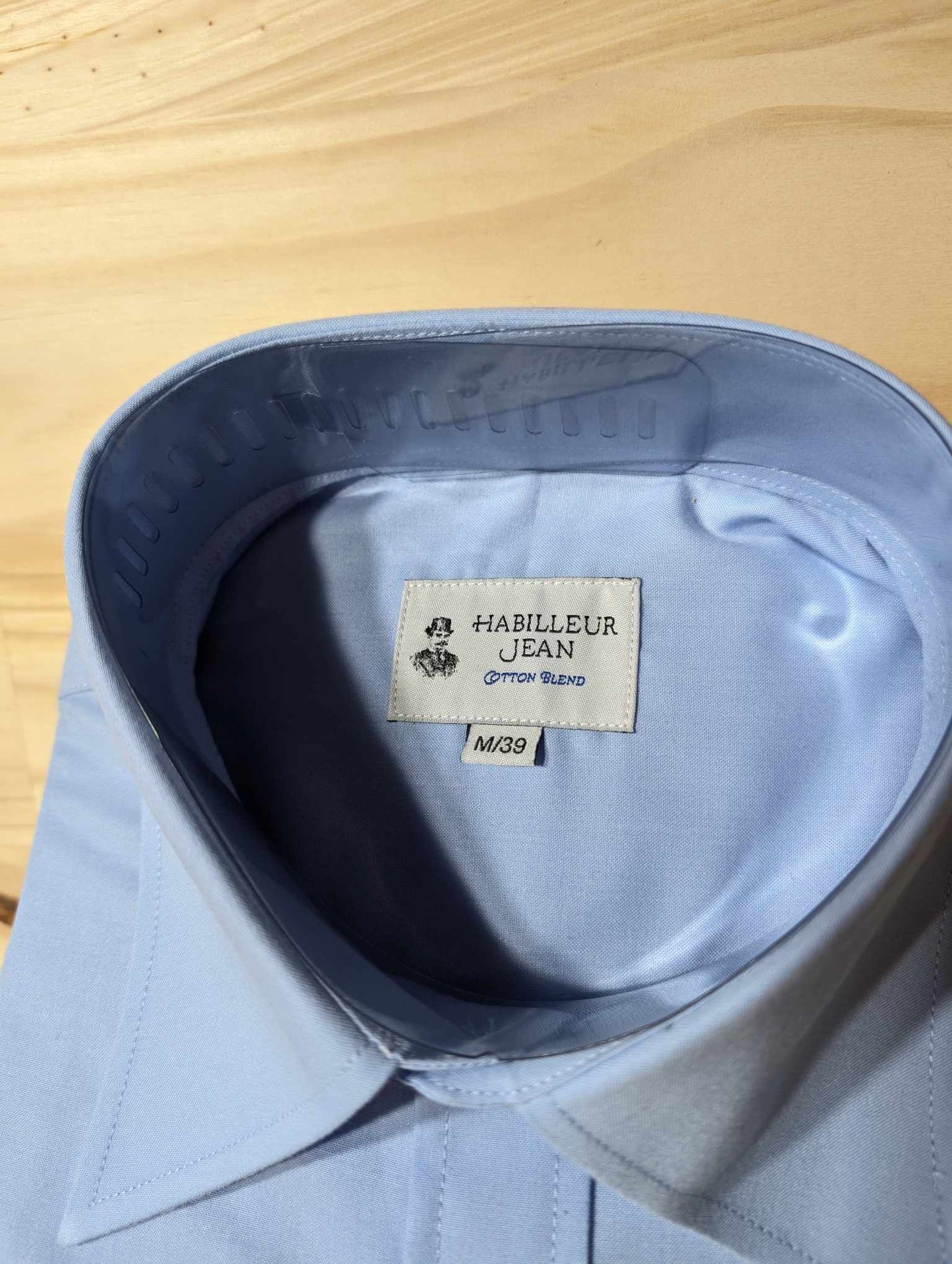 Cotton blend French collar shirt