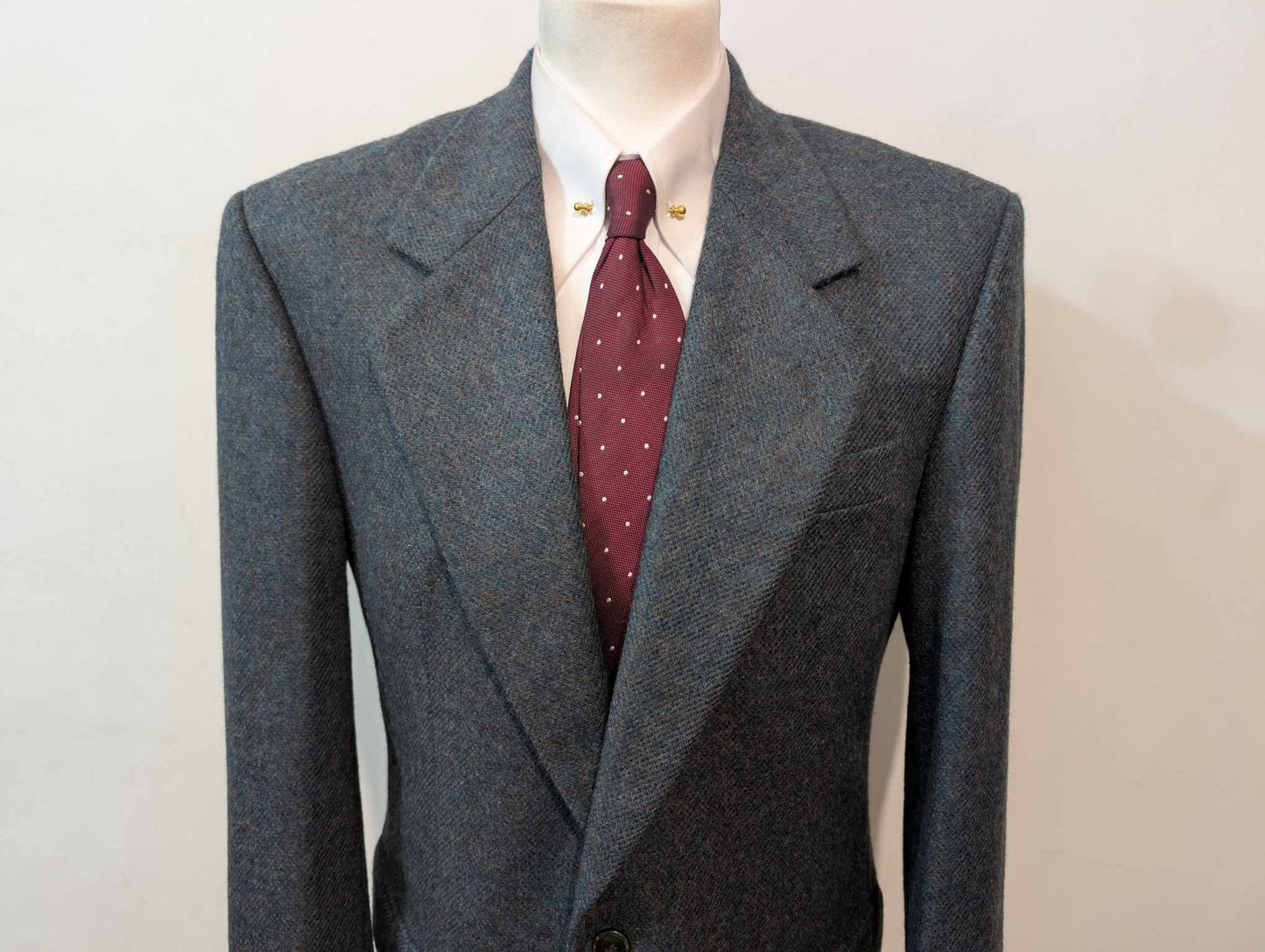 Élégant veste verte en tweed