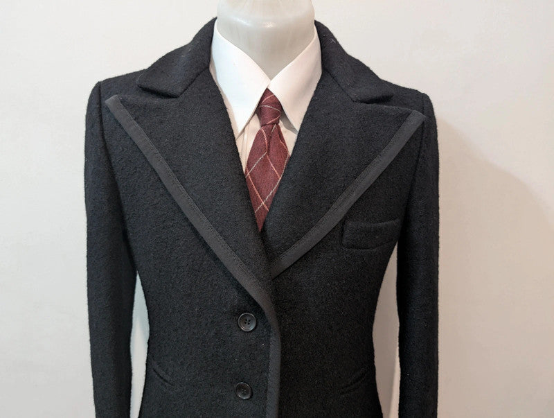 Mignon manteau femme noir en laine