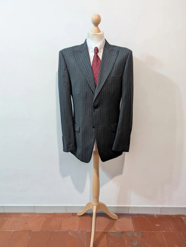 Terrifiant costume pinstripe en flanelle