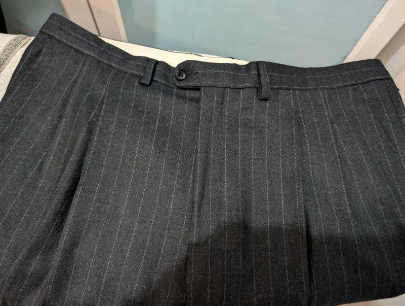 Terrifiant costume chalkstripe en flanelle lourde