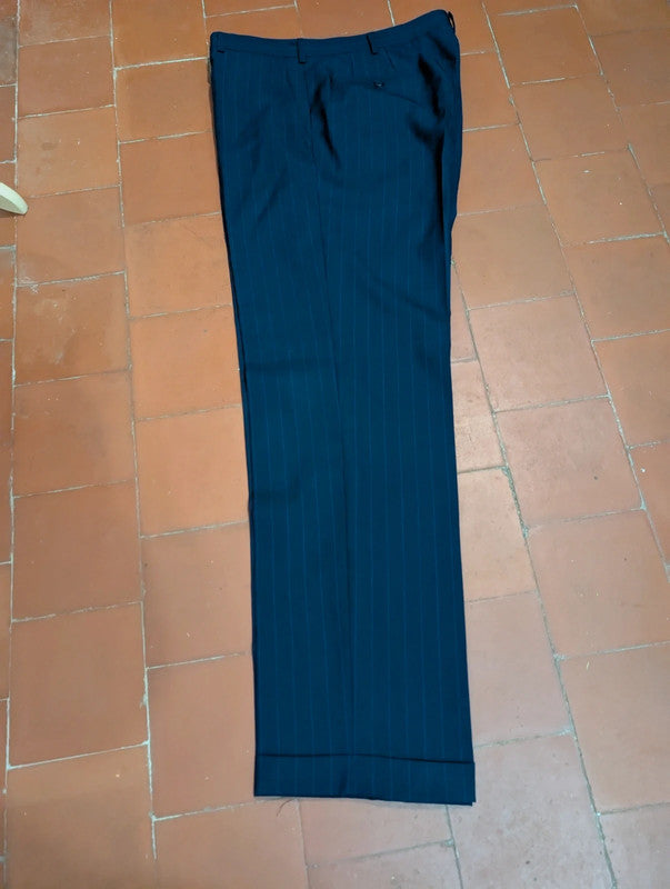 Incroyable costume croisé chalkstripe en laine froide