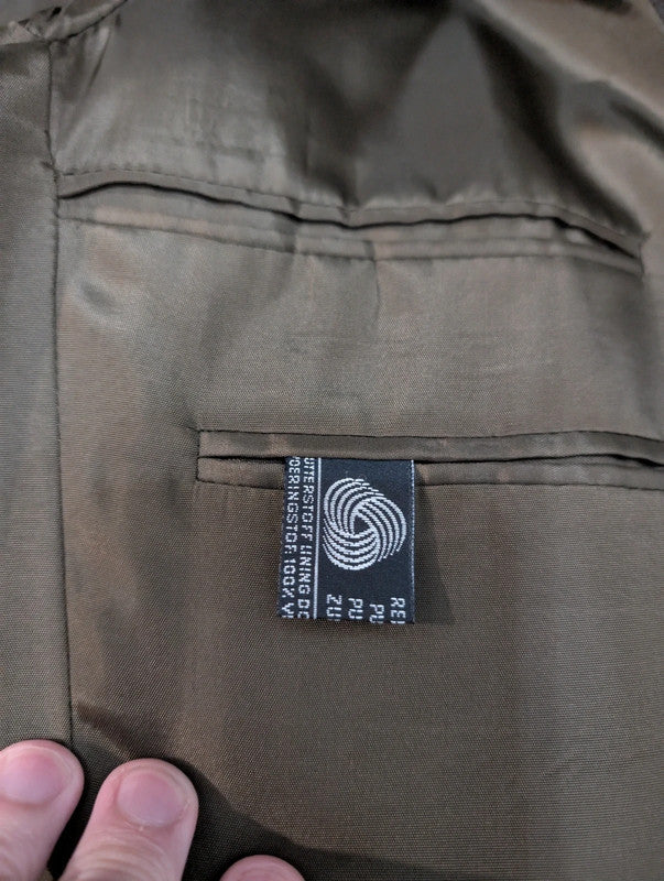 Impressionnante veste verte en flanelle lourde