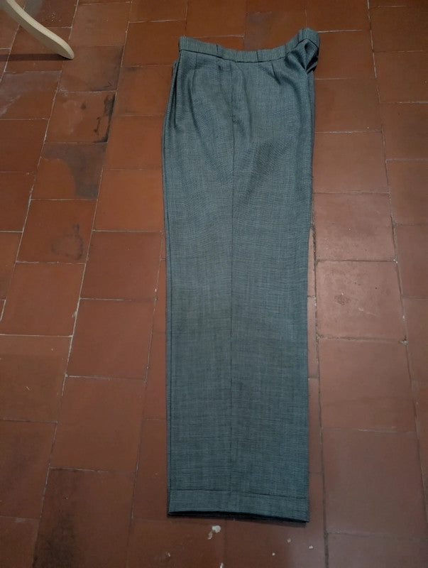 Sublime costume croisé gris en laine