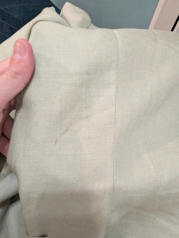 Génial costume crème vert en lin