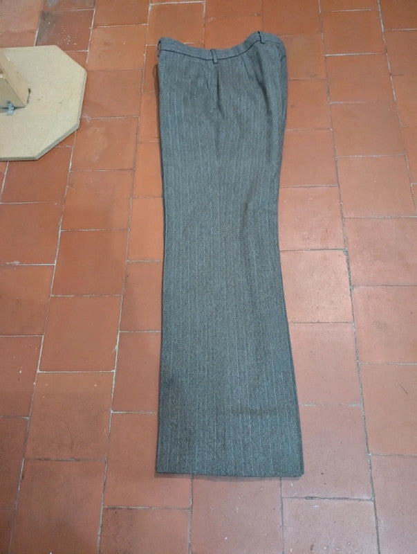 Gentil costume 3 pièces marron en flanelle