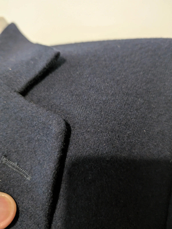 Chouet costume bleu marine en flanelle lourde
