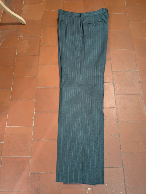 Extraordinaire costume 3 pièces pinstripe en laine
