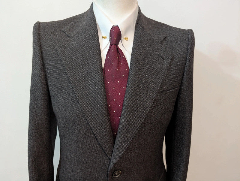 Fabuleux costume marron en laine