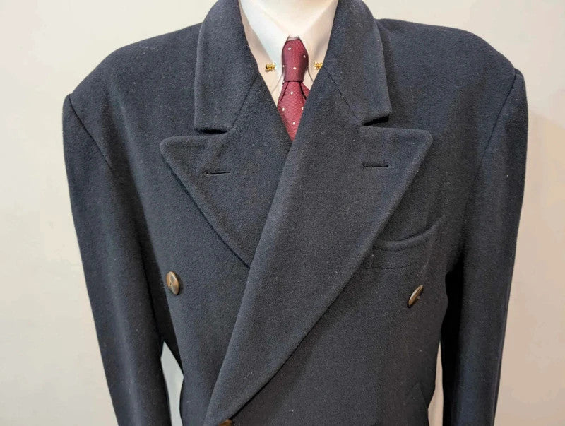 Sympathique manteau croisé en laine