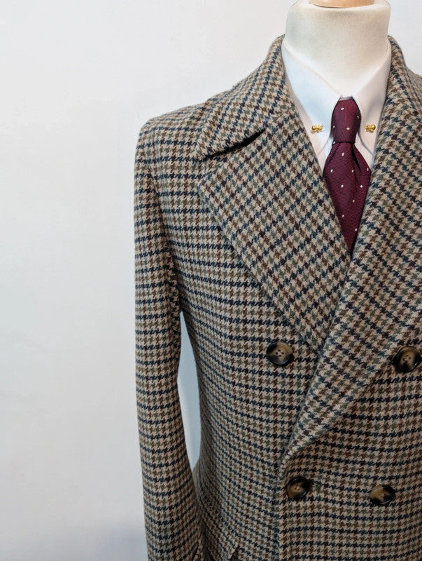 Agréable manteau polo coat en tweed