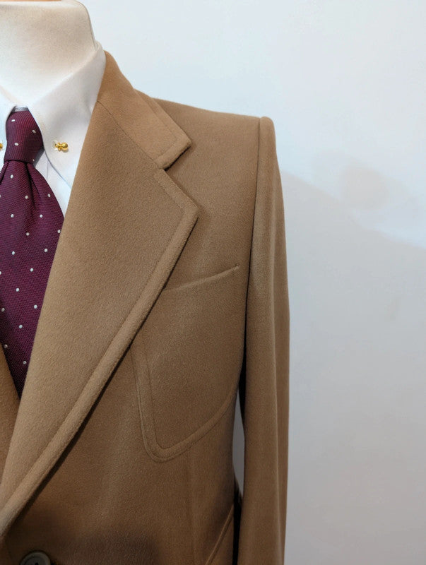 Fabuleuse veste marron camel en laine lourde