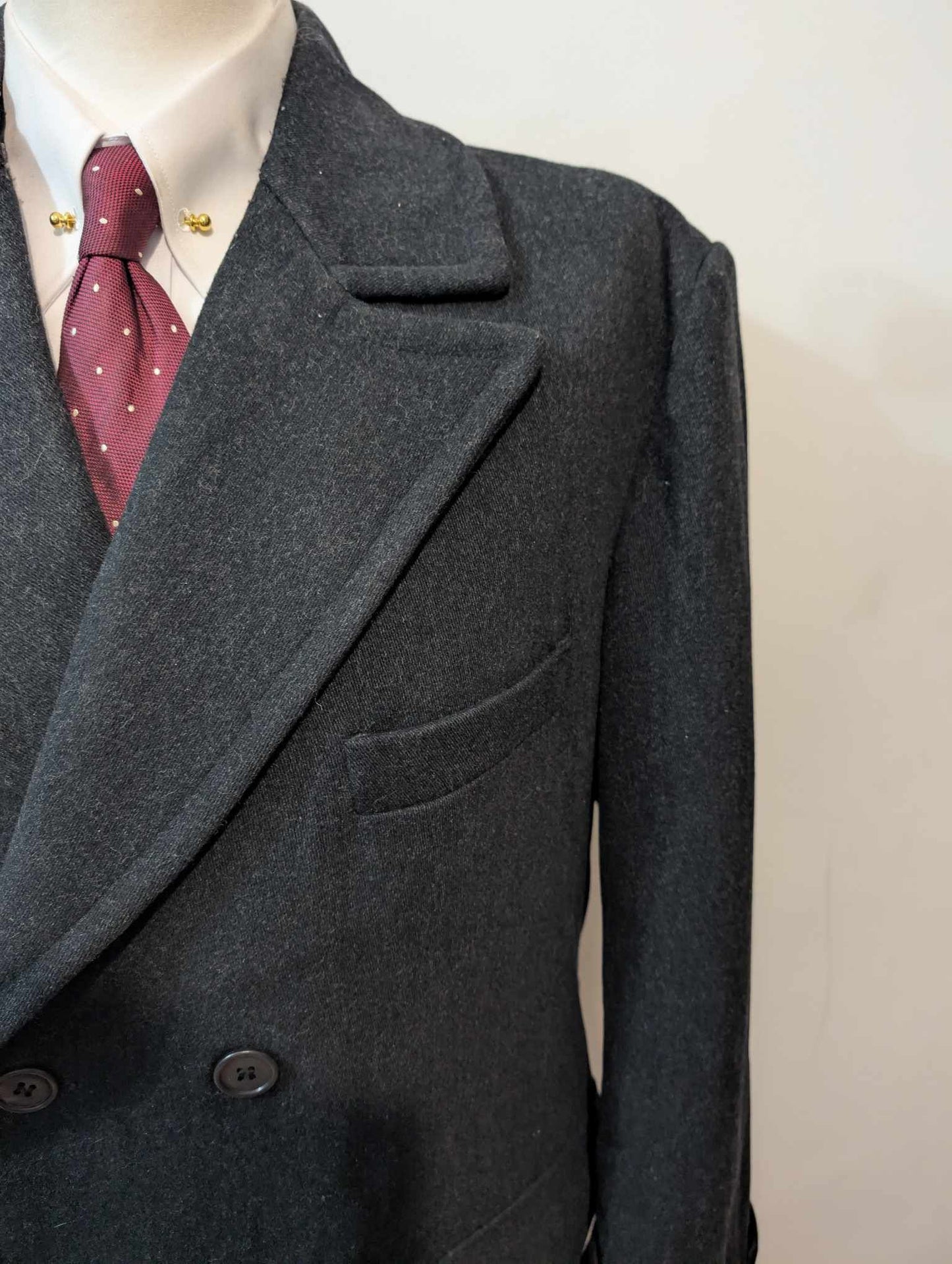 Robuste manteau polo coat en laine