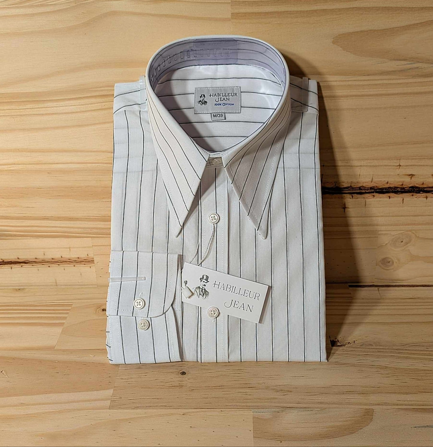 Chemise à rayures tennis noire