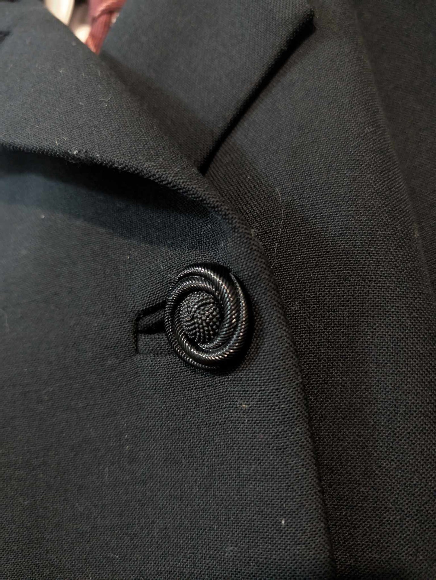 Mignon manteau croisé noir femme