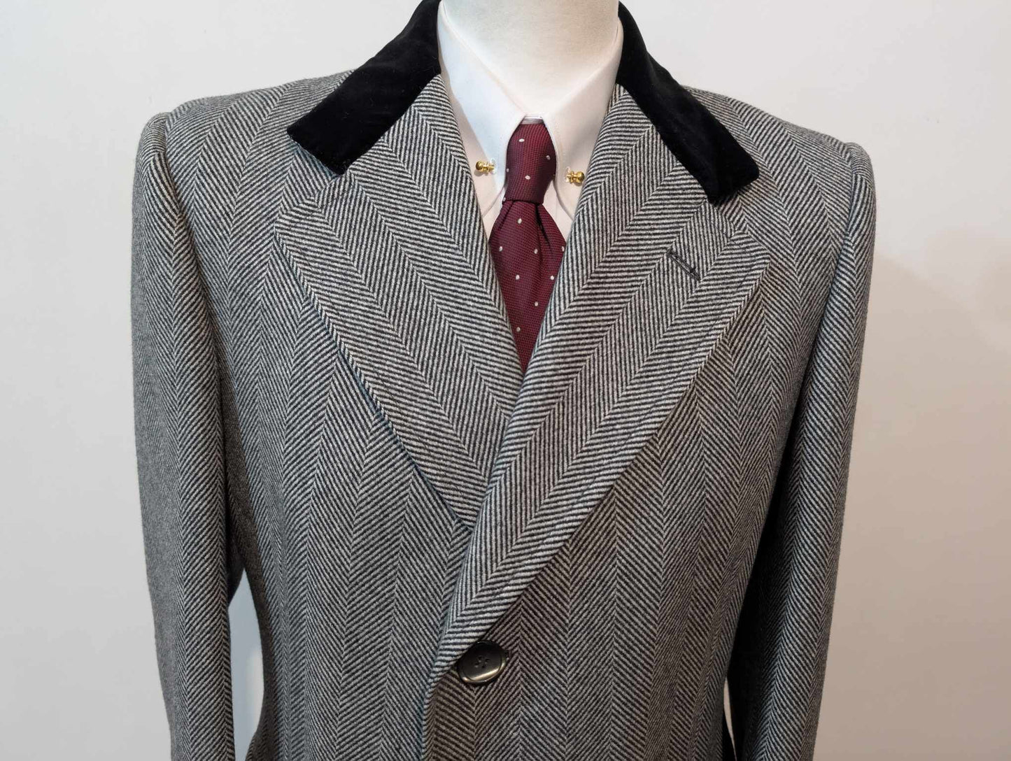 Incroyable manteau Chesterfield en laine