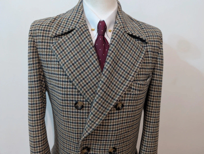 Agréable manteau polo coat en tweed