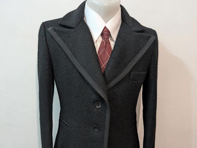 Mignon manteau femme noir en laine