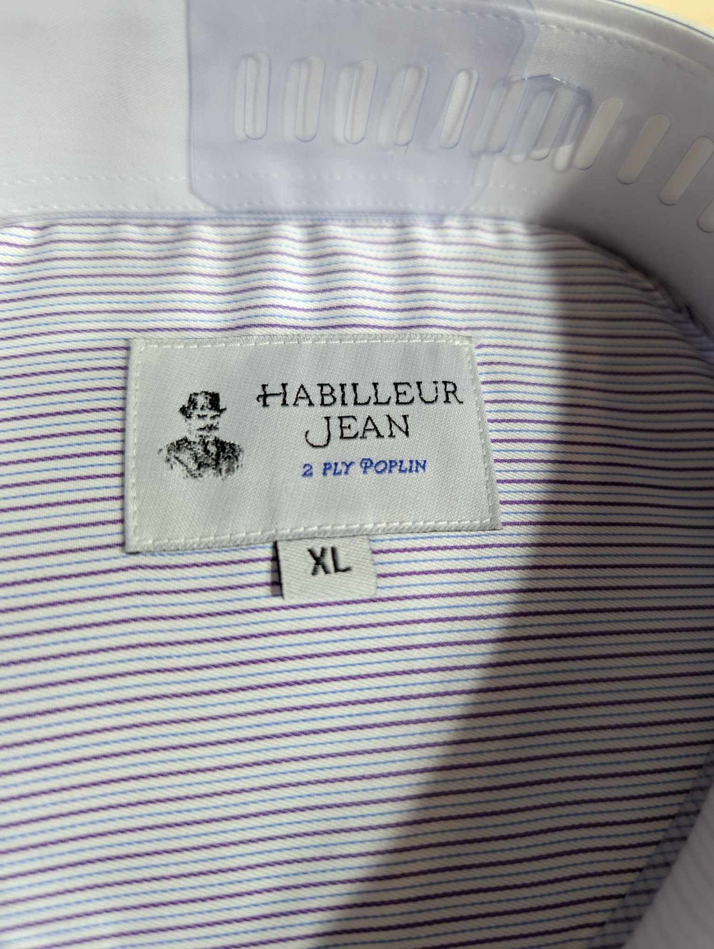 Double-twisted French collar shirt