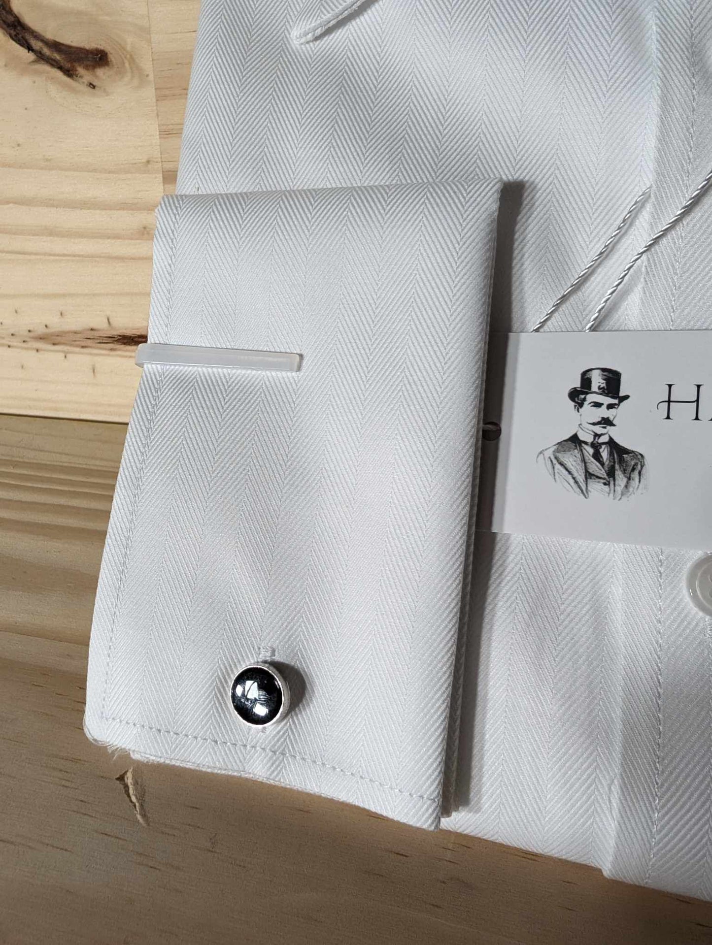 Chemise Blanche col français double retors