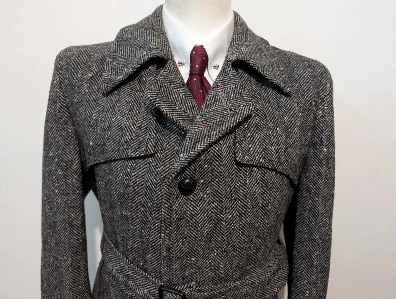 Incroyable manteau en donegale tweed
