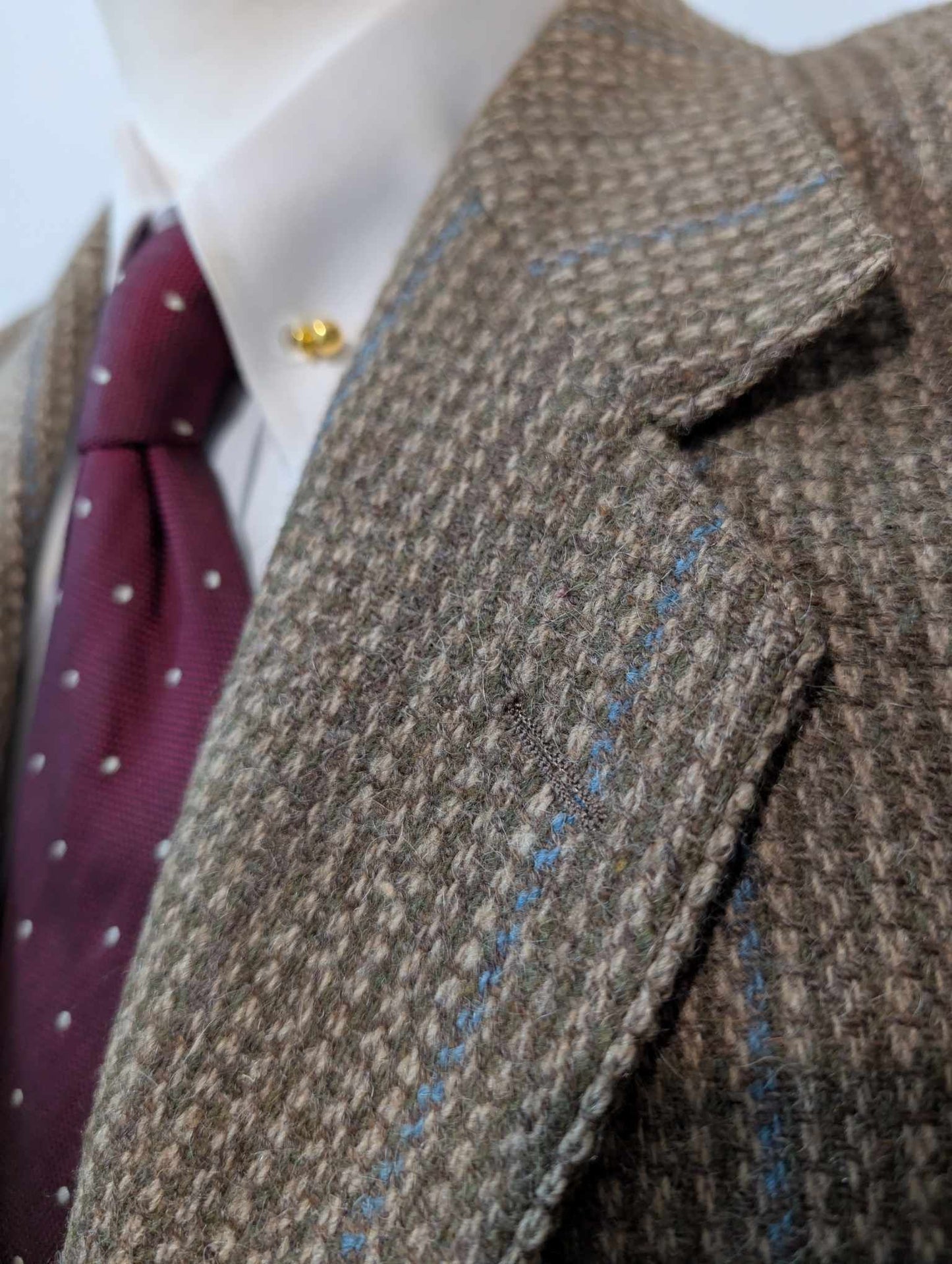 Incroyable veste marron en tweed épais