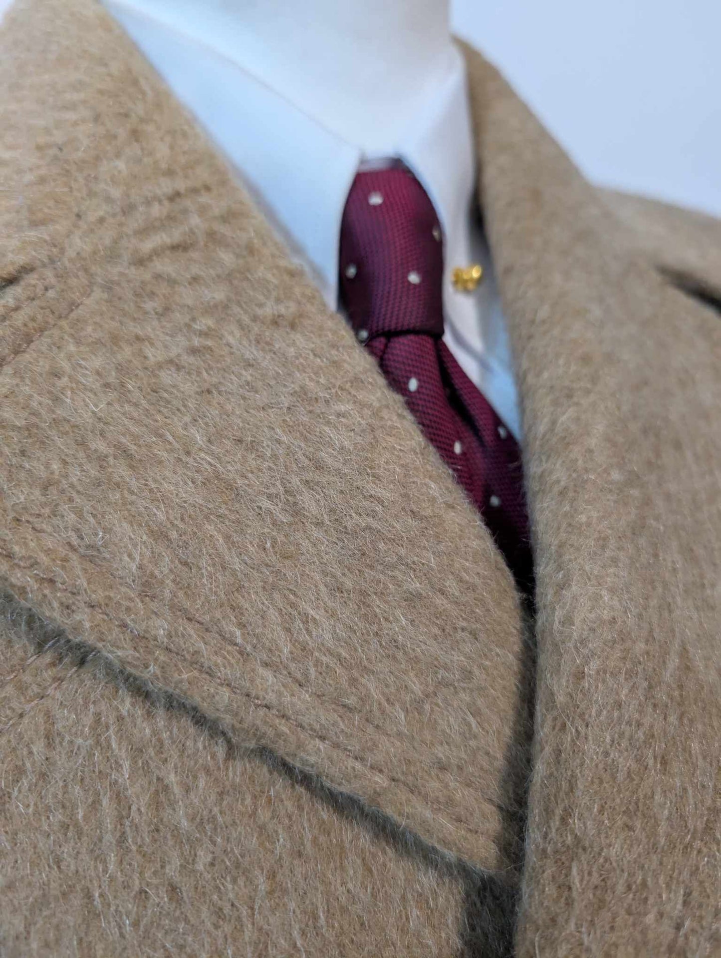 Doux manteau camel en laine