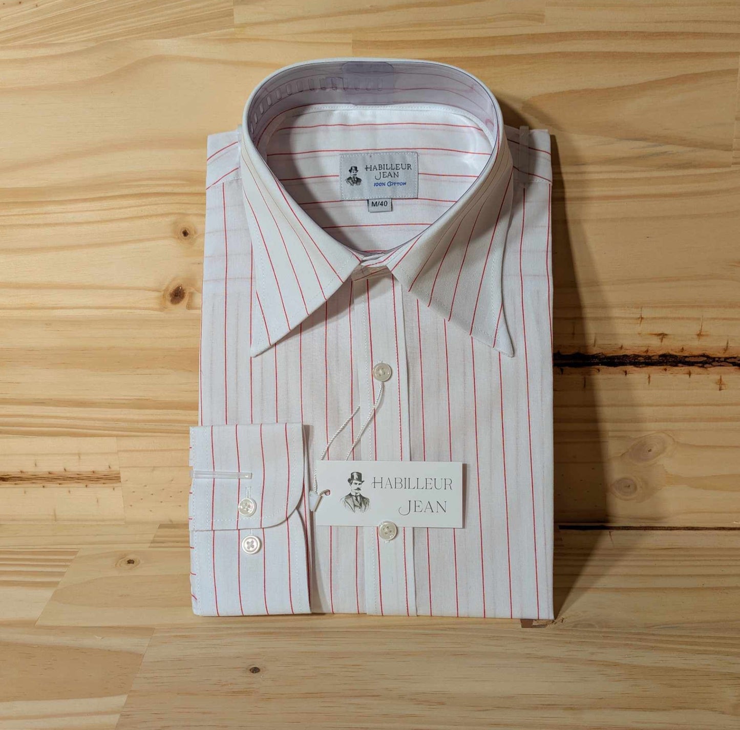 Chemise à rayures tennis rouge