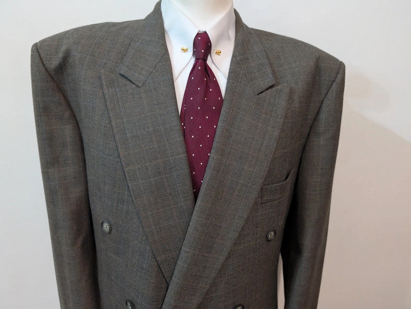Géant costume croisé en laine