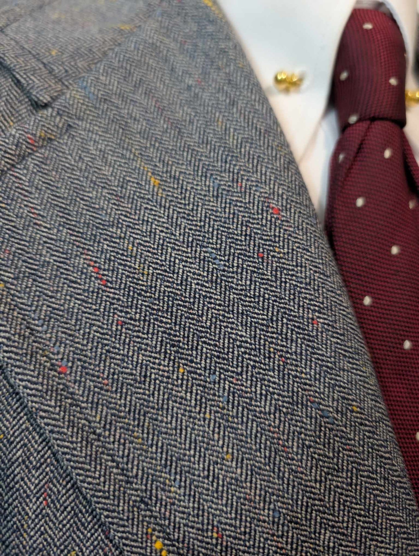 Rarissime veste à chevron en laine