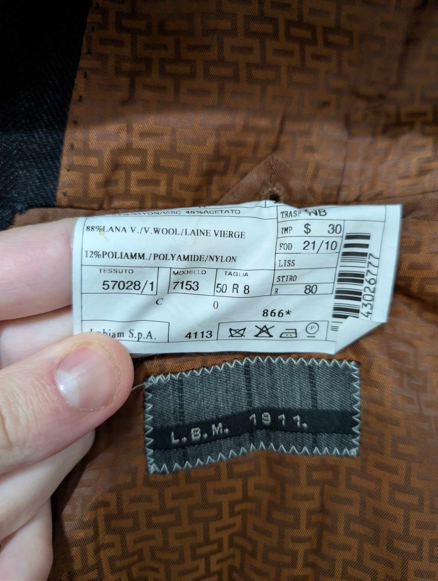 Magnifique manteau croisé en laine