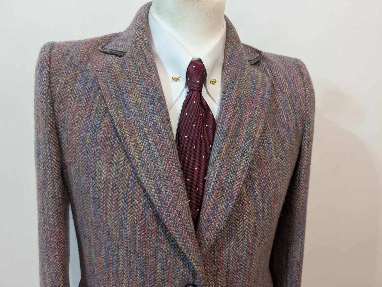Magnifique tailleur violet lilas en tweed