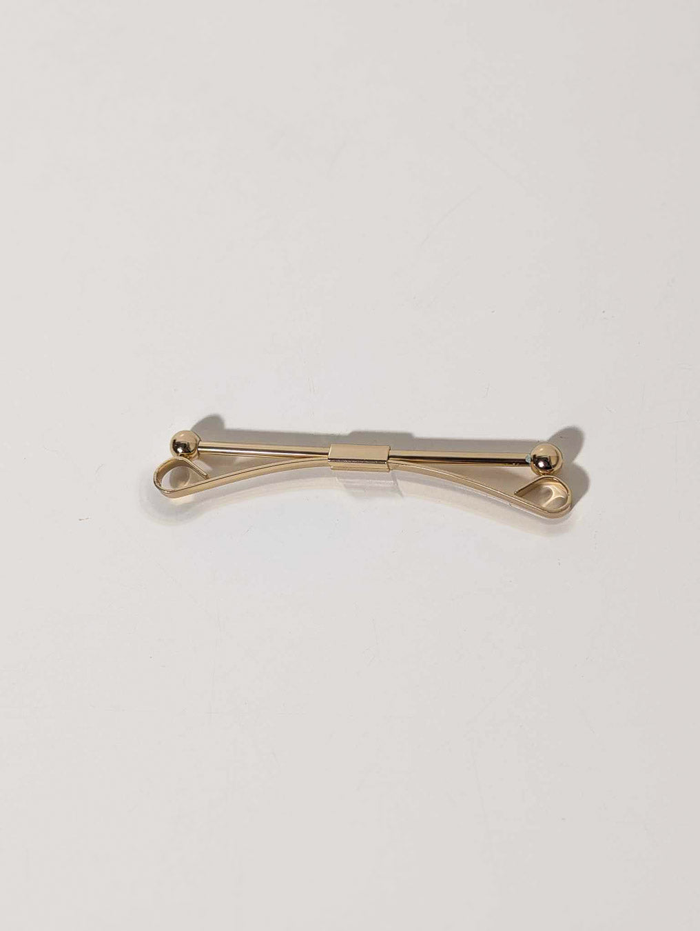 Barrette de col vintage – Laiton plaqué or